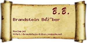 Brandstein Bíbor névjegykártya